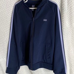 GAP Dark Blue Track Jacket with Stripes